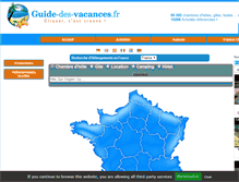 Tablet Screenshot of guide-des-vacances.fr